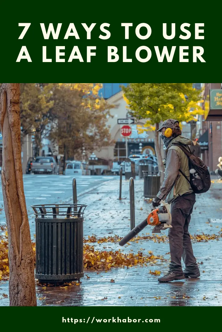 7 Ways To Use A Leaf Blower